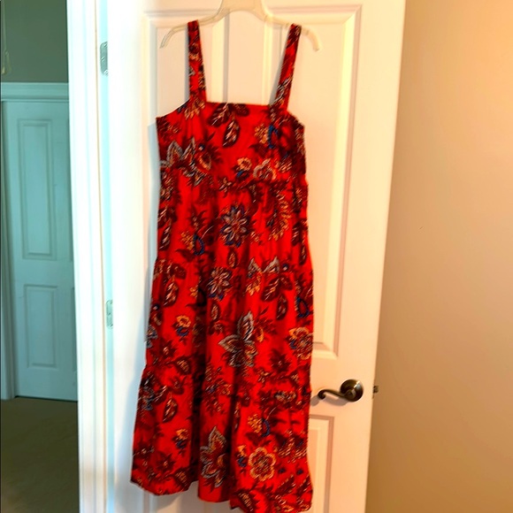 RHODE Orange Floral Dress - Picture 1 of 3